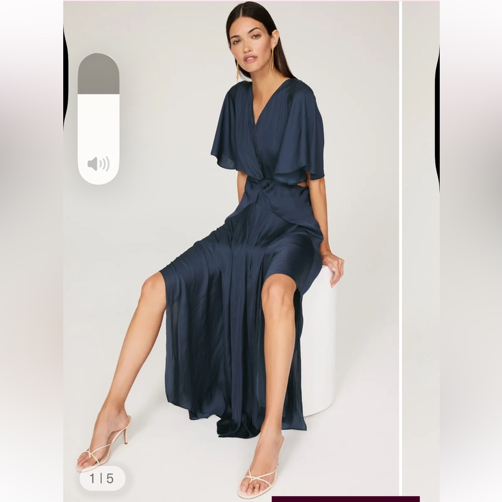 Maje Navy Maxi Dress